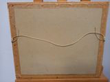 a picture of an easel with a painting on it
