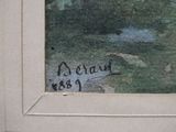 une photo d'une photo d'un tableau sur le mur