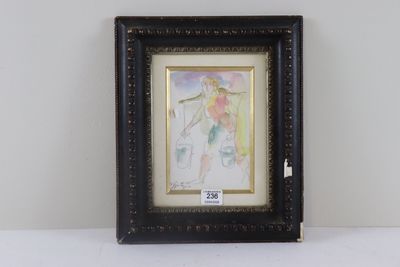 tableau représentant une femme en robe et un homme en costume