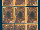 six square tiles of different colors with a black hole in the middle of them