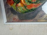 a painting of a bowl of vegetables on a table