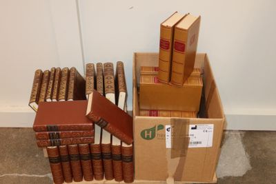 a lot of books that are sitting in a box