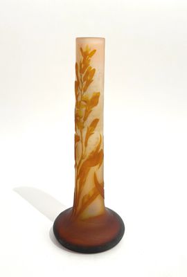 Établissement GALLÉ Vase en verre gravé à l'acide de forme t…