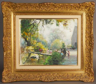 Jules René HERVÉ (1887-1981). Sortie d'enfants encadrée trav… - Photo 1