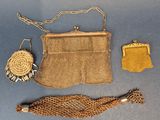 an image of a purse, a purse chain, and a purse chain