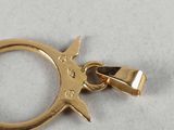 an image of a gold plated charm with a star on it
