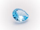 a blue topazte gems on a white background