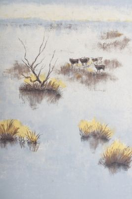 ZAROU (1930-2013) : les taureaux de Camargue.