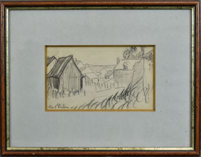 Robert Antoine PINCHON (1886-1943) - Village Dessin au crayo…