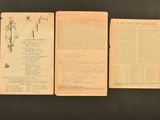 three pamphlets for the first day of the war, including an image of a soldier on a horse
