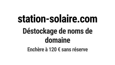 Nom de domaine station-solaire.