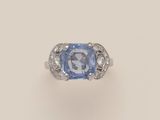 a sapphire and diamond ring