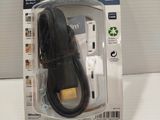 a black cable that is in a package on a table