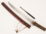 an image of a pair of samurai swords on a white surface
