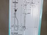 a box with a picture of a shower head and a hand shower