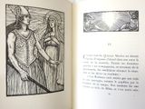an open book with a picture of a man and a woman