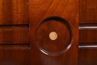 Buffet deux corps en acajou et placage d'acajou ouvrant en p… (photo 5)