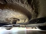 a close up view of the underside of a vehicle
