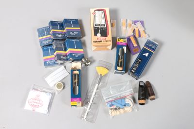 a lot of items that are sitting on a table