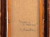 an old picture frame with a message written on it