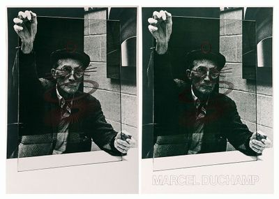 two black and white photos of a man with a cat ' s face