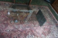 VAL SAINT LAMBERT - magnifique table basse avec plateau en c…