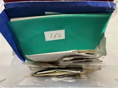 a plastic box filled with lots of files and papers