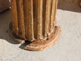 a close up of a fire hydrant on the sidewalk