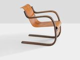 an image of a pair of wooden chairs on a white surface