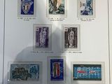 a picture of a picture of stamps on display