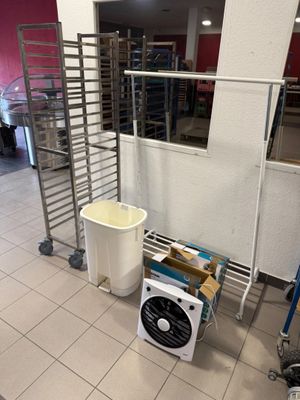 an image of a kitchen with a lot of food on the counter