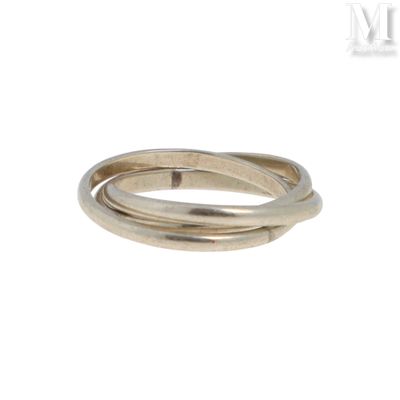 Bague trois anneaux Bague trois anneaux en argent (800°/°°).