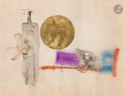 une image représentant un dessin de train avec une pleine lune en arrière-plan