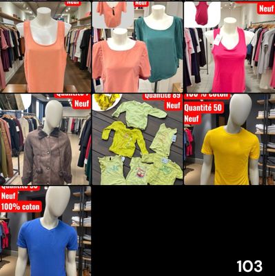 several different types of clothing displayed on mannequins in a store