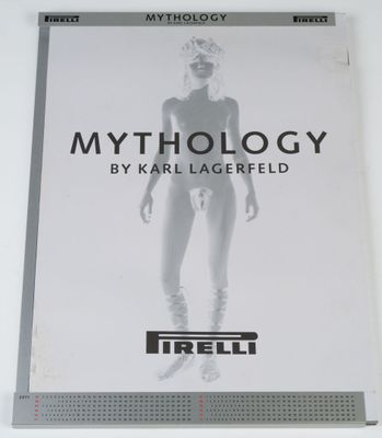 the cover of the book mythology by karl lagerfeld