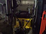 a machine that is sitting inside of a building