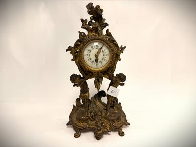 a clock that is sitting on top of a table