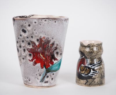 GEBEL. Petit pichet Signé H. 9,5 cm