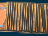 a lot of cards that are sitting on top of each other