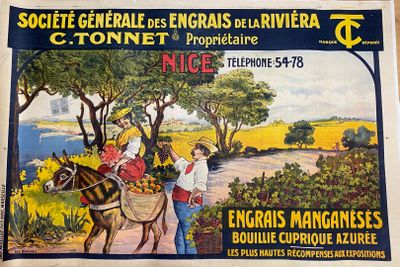 tableau représentant un homme à cheval avec une femme assise derrière lui