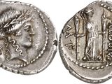 une pièce d'argent portant l'image d'une femme et d'un homme