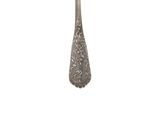 a silver spoon and a fork on a white background