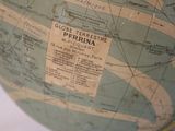 a close up of a globe with a map on it