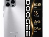 the back of a silver phone with a picture of a camera on it