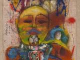 an image of a painting of a man with a hat on his head