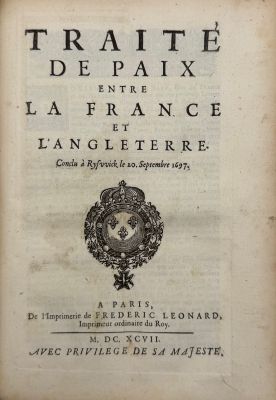 [TRAITÉS DE PAIX]. Recueil de tous les traités modernes conc…