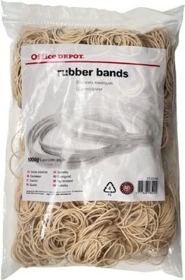 OFFICE DEPOT - Élastiques Rubber Bands - 1kg - 60x1,5mm - Ha…