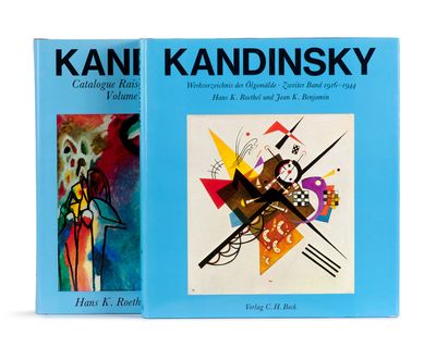 deux livres sur Kandinsky et sur la manière de reproduire ses œuvres