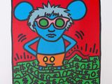un dessin représentant une souris de dessin animé portant des lunettes de soleil