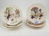 deux assiettes sur lesquelles figure la photo d'un couple